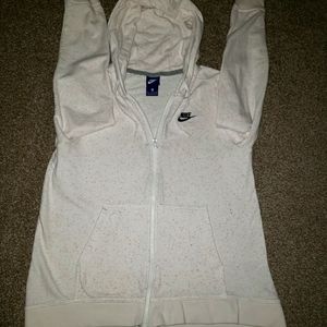 Nike Girls Hoodie Sweatshirt Size Medium White